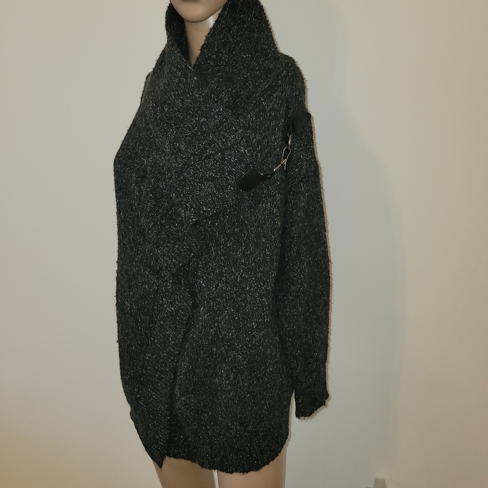 Sweater jacket wrap